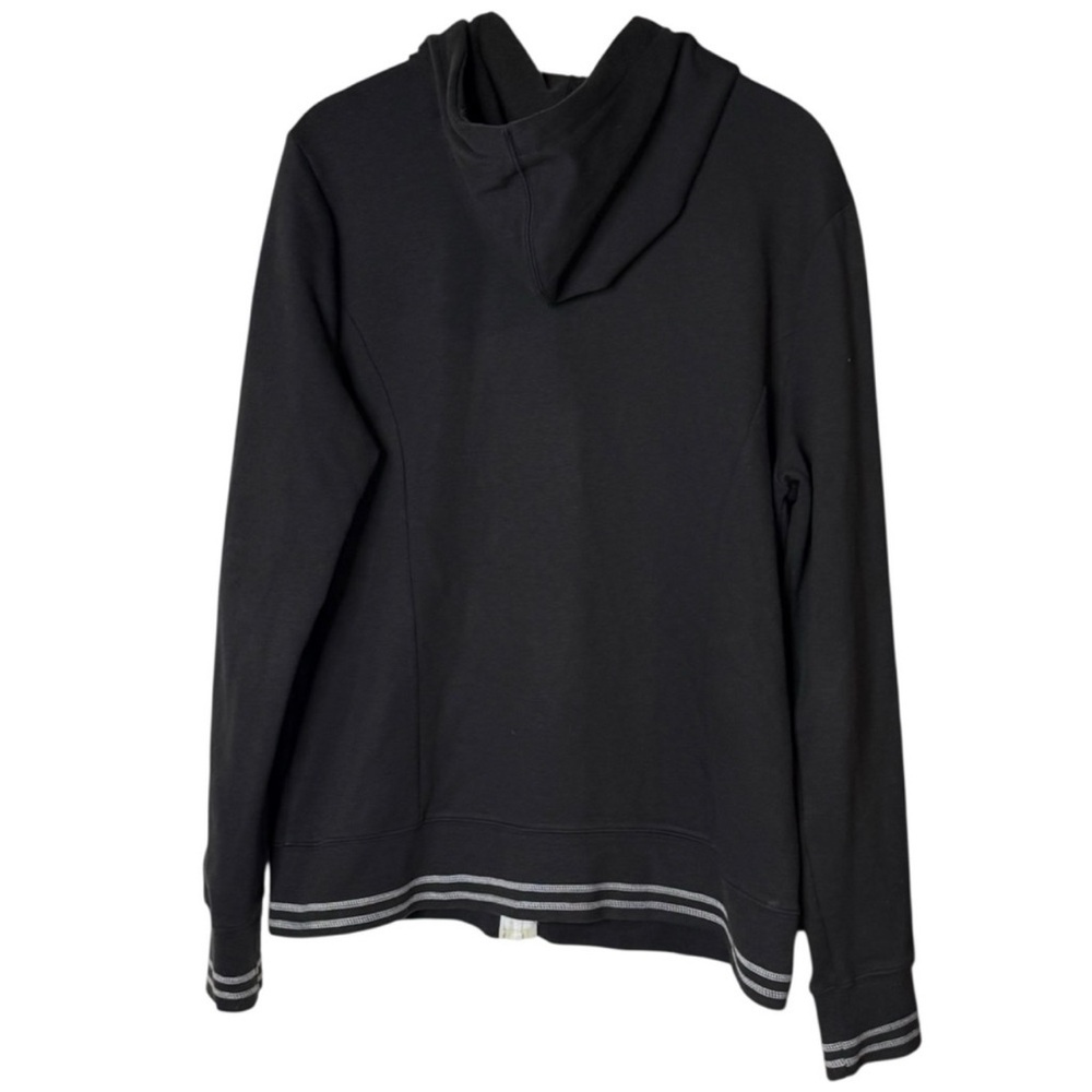 The North Face Women’s Black with White Zip-Up Hoodie - Picture 3 of 6